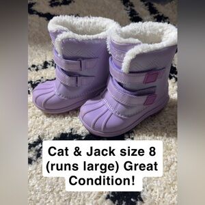 Cat & Jack Lavender Snow Boots